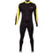 Henderson Lycra Jumpsuit - SS Black-Yellow-XS-