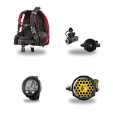 Hollis Cold Water Scuba Package – HD-200 BCD, DC7 Sealed Regulator, 150LX Octopus & Oceanic Veo 4.0 — includes Hollis HD-200…