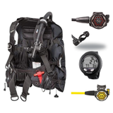Hollis Cold Water Scuba Package – HD-200 BCD, DC7 Sealed Regulator, 150LX Octopus & Oceanic Veo 4.0 — Zeagle Stiletto Back I…