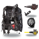 Hollis Cold Water Scuba Package – HD-200 BCD, DC7 Sealed Regulator, 150LX Octopus & Oceanic Veo 4.0 — Zeagle Stiletto Back I…