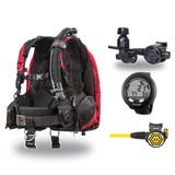 Hollis Cold Water Scuba Package – HD-200 BCD, DC7 Sealed Regulator, 150LX Octopus & Oceanic Veo 4.0 — Hollis HD-200 Heavy Du…