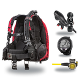 Hollis Cold Water Scuba Package – HD-200 BCD, DC7 Sealed Regulator, 150LX Octopus & Oceanic Veo 4.0 — Hollis HD-200 Heavy Du…
