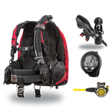 Hollis Cold Water Scuba Package – HD-200 BCD, DC7 Sealed Regulator, 150LX Octopus & Oceanic Veo 4.0 — Hollis HD-200 Heavy Du…