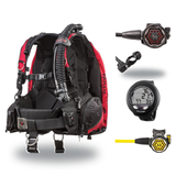 Hollis Cold Water Scuba Package – HD-200 BCD, DC7 Sealed Regulator, 150LX Octopus & Oceanic Veo 4.0 — Hollis HD-200 Heavy Du…