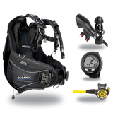 Hollis Cold Water Scuba Package – HD-200 BCD, DC7 Sealed Regulator, 150LX Octopus & Oceanic Veo 4.0 — Oceanic Atmos Hybrid A…