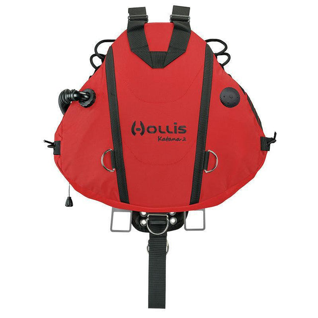 Hollis CRIB sidemount rig, Katana 2 Single in Red
