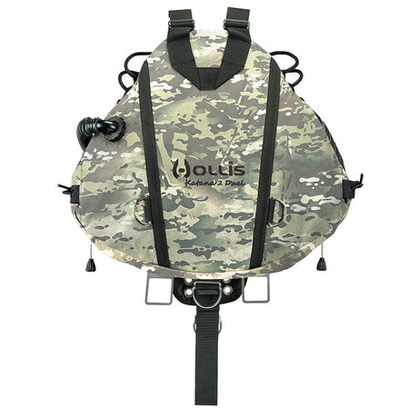 Hollis CRIB sidemount rig, Katana 2 Dual in Multicam