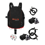 Hollis Sidemount Package – 2x DCX + 2x 200LX + Hoses + 2x Pressure Gauges + Necklace + SMS Katana 2 — includes Hollis DCX Fi…