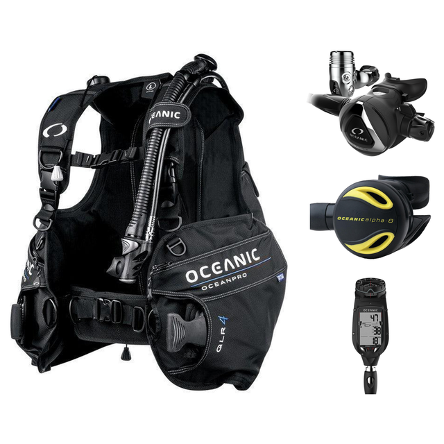 Oceanic Open Water Package – OceanPro BCD + Proplus 4.0 (Compass) + Delta 5 EDX + Alpha 8 Octopus — includes Oceanic OceanPr…