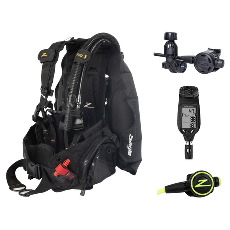Zeagle Performance Package – Fury BCD + F8 Regulator + F8 Octopus + Oceanic Proplus 4.0 (Compass) — includes Zeagle Fury w/…