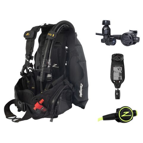 Zeagle Performance Package – Fury BCD + F8 Regulator + F8 Octopus + Oceanic Proplus 4.0 (Compass)