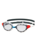 Zoggs Predator Swim Goggles Clear Lens Pulley Strap System