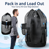 Atomic Frameless Dive Mask + Atomic SV1 Snorkel + Oceanic Mesh Dive Backpack