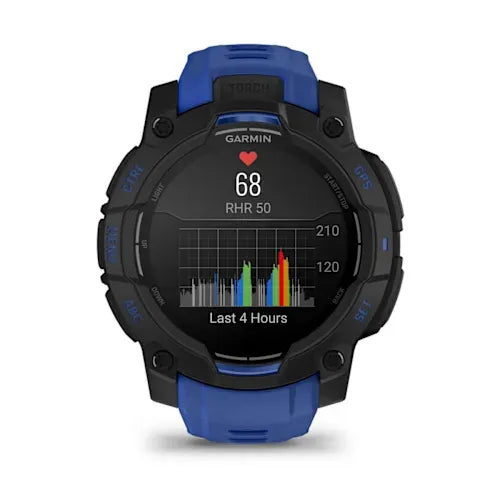 Garmin Instinct 3 - 45mm AMOLED Rugged GPS Smartwatch with Flashlight