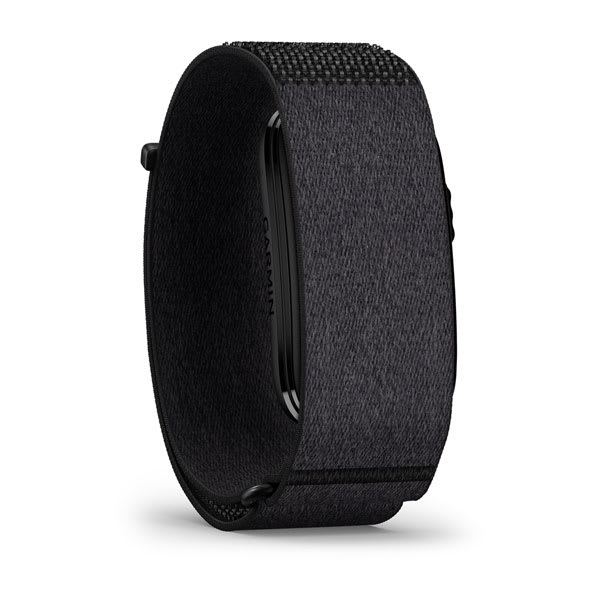 Garmin CIRQA Smart Band Black — left profile with status LED module