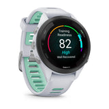 Garmin Forerunner 265 AMOLED GPS Running Smartwatch – 42 mm / Whitestone / Neo Tropic