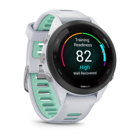 Garmin Forerunner 265 AMOLED GPS Running Smartwatch – 42 mm / Whitestone / Neo Tropic