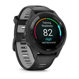 Garmin Forerunner 265 AMOLED GPS Running Smartwatch – 46 mm / Black / Powder Gray