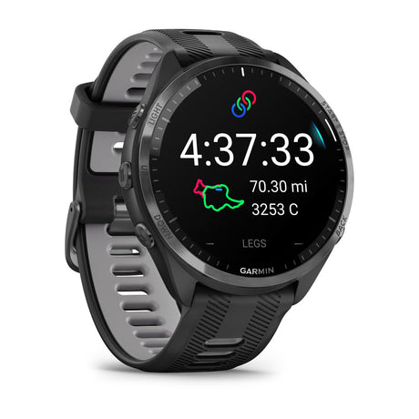 Garmin Forerunner 965 AMOLED GPS Running Smartwatch – Black / Powder Gray