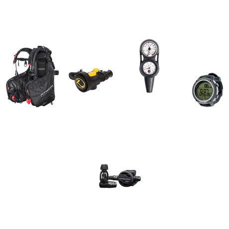 Atomic Aquatics Advanced Scuba Package (Level 3) – BC2 BCD + ST1 Sealed Regulator + Zeagle Octo Z II + Oceanic Maxdepth Cons…