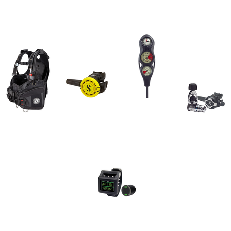 Scubapro Advanced Scuba Package (Level 3) – Hydros Pro 2 BCD + MK25 EVO/S620 Ti Regulator + R105 Octopus + 3-Gauge Console +…