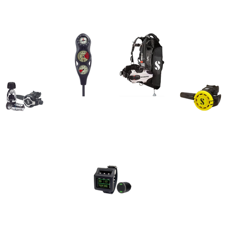 Scubapro Advanced Scuba Package (Level 3) – Hydros Pro 2 BCD + MK25 EVO/S620 Ti Regulator + R105 Octopus + 3-Gauge Console +…