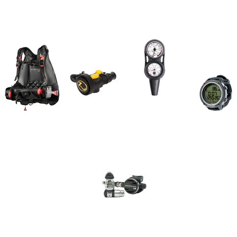 Atomic Aquatics Pro Scuba Package (Level 4) – BC2 BCD + T3 Titanium Regulator + Zeagle Octo Z II + Oceanic Maxdepth Console + Oceanic Geo Air Dive Computer