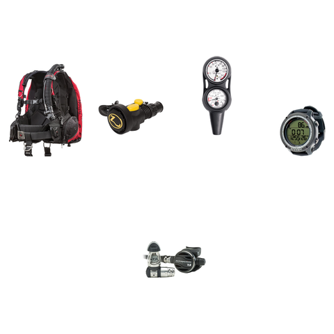 Atomic Aquatics Pro Scuba Package (Level 4) – BC2 BCD + T3 Titanium Regulator + Zeagle Octo Z II + Oceanic Maxdepth Console + Oceanic Geo Air Dive Computer