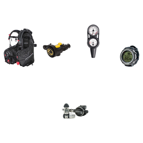 Atomic Aquatics Pro Scuba Package (Level 4) – BC2 BCD + T3 Titanium Regulator + Zeagle Octo Z II + Oceanic Maxdepth Console + Oceanic Geo Air Dive Computer