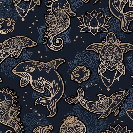 Spacefish Army Ocean Mandala Scuba Headband