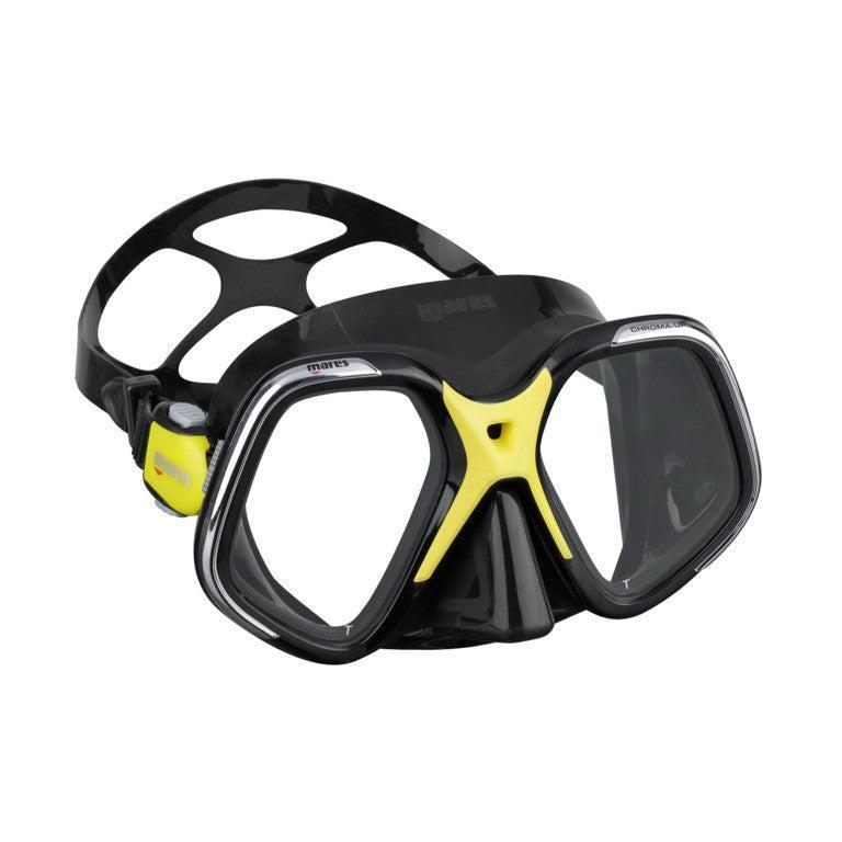 Mares Chroma Up Dive Mask-Yellow/Black/Black-