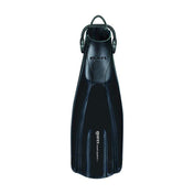 Mares Plana Avanti Quattro Plus Open Heel Bungee Strap Dive Fins-Black-S-