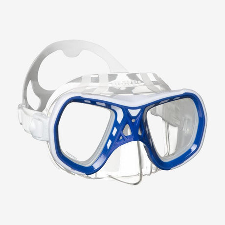 Mares Spyder Dive Mask-White/Blue/Clear-
