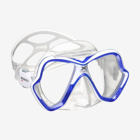 Mares X-Vision Dive Mask-Blue/White/Clear-