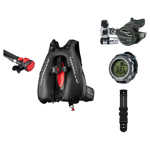 Atomic B2 Regulator + Atomic BC2 BCD + Oceanic GEO Air Scuba Package