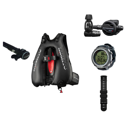 Atomic B2x Regulator + Atomic BC2 BCD + Oceanic GEO Air Scuba Package