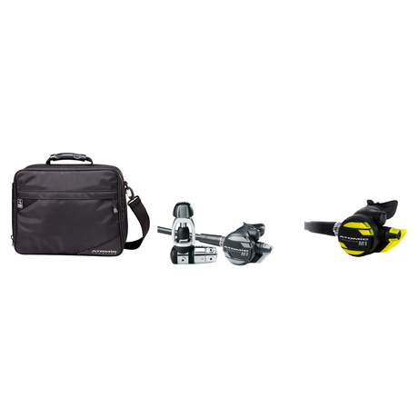 Atomic M1 Regulator + Atomic Octo + Regulator Bag Package — includes Atomic Aquatics M1 Regulator, Atomic Aquatics M1 Octopu…