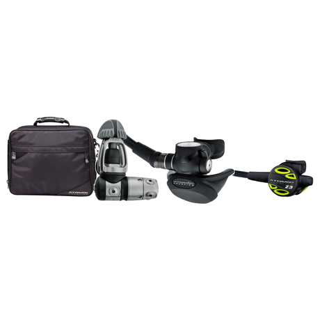 Atomic TFX Regulator + Atomic Octo + Regulator Bag Package — includes Atomic TFX Regulator Sealed Black, Atomic Aquatics Z3…