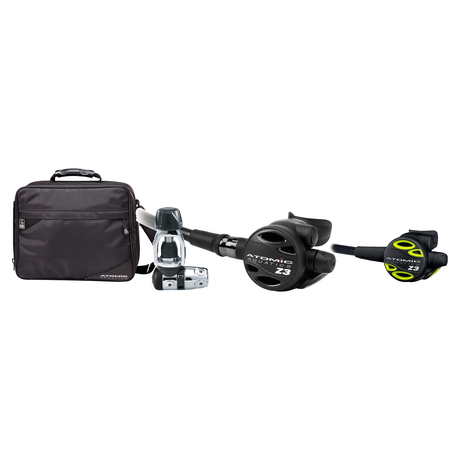 Atomic Z3 Regulator + Atomic Octo + Regulator Bag Package — includes Atomic Aquatics Z3 Regulator, Atomic Aquatics Z3 Octopu…