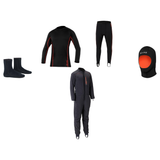 BARE MEN'S POLAR STRETCH DRYSUIT PACKAGE #2 — includes Bare Polar Xtreme Full Mens Black, Bare Ultrawarmth Mens Base Top Lay…