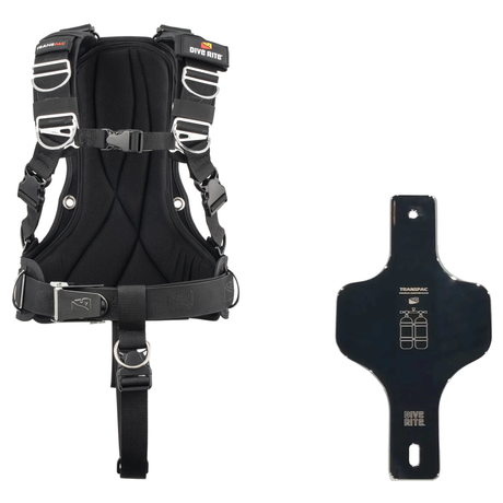 Dive Rite Transpac Voyager Package — includes Dive Rite TransPac Harness Nylon Backplate Compatible With Wings, Dive Rite Tr…