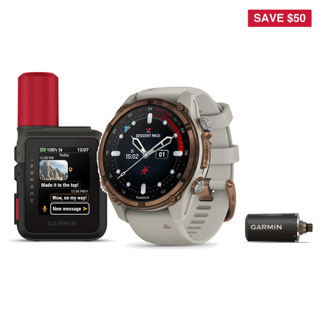 Garmin Descent Mk3i Dive Computer with inReach® Mini 3 Plus — includes Garmin Descent Mk3i Dive Computer, Garmin inReach Min…