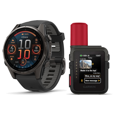 Garmin fēnix 8 & inReach Mini 3 Plus Adventure Bundle – Premium Smartwatch & Satellite SOS Communicator