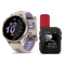 Garmin Forerunner 970 GPS Running Smartwatch with inReach® Mini 3 Plus — Soft Gold Titanium with French Gray Case and French…