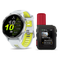 Garmin Forerunner 970 GPS Running Smartwatch with inReach® Mini 3 Plus — Titanium with Whitestone Case and Whitestone/Transl…