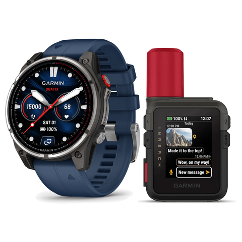 Garmin Quatix 8 Pro AMOLED Marine GPS Smartwatch with inReach Mini 3 Plus