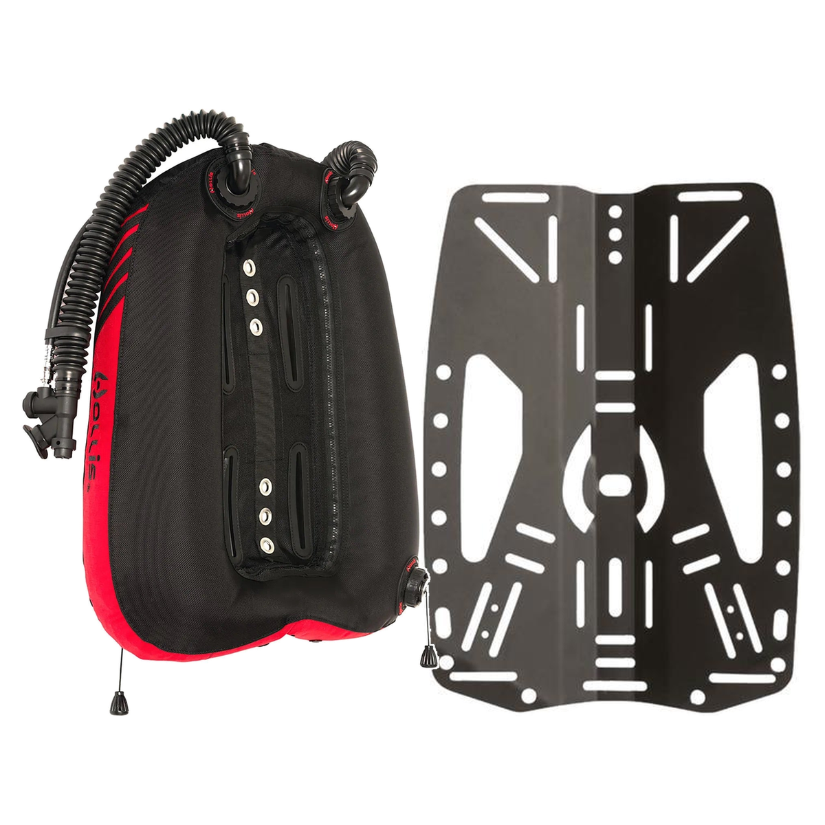 Hollis CRIB Custom Dual Tank 45 Dual Bladder Wing Package — Red