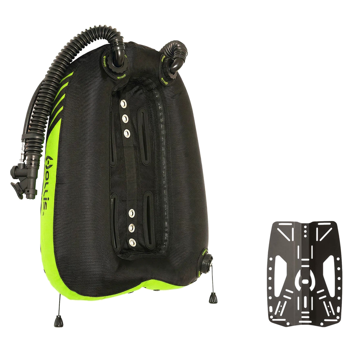 Hollis CRIB Custom Dual Tank 45 Dual Bladder Wing Package — Lime