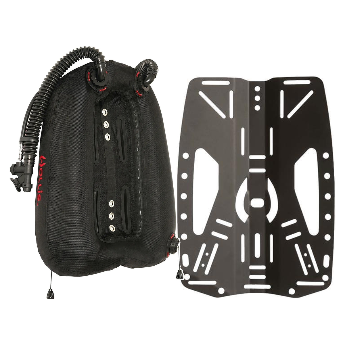 Hollis CRIB Custom Dual Tank 45 Dual Bladder Wing Package — Black