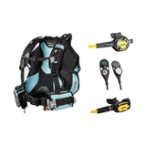 Mares Dive Around The World Scuba Package — Black/Aqua
